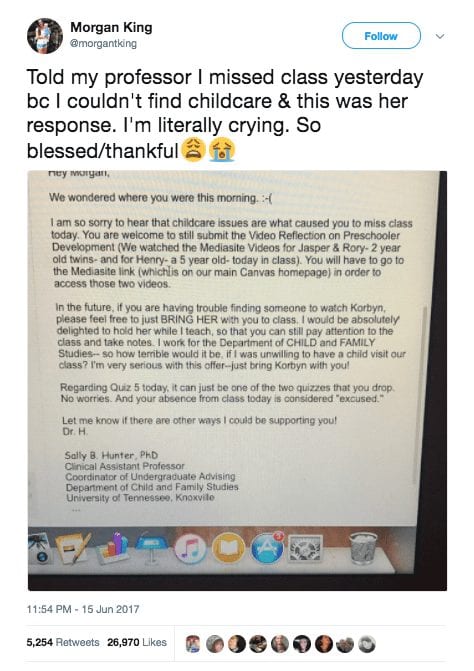 Single Mom Misses Class for Her Baby—Professor’s Jaw-Dropping Email ...